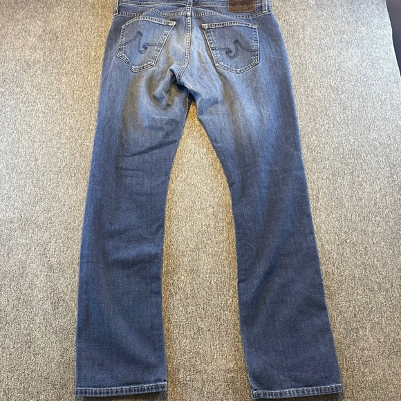 AG Adriano Goldschmied Men's Slim Straight Jeans - Blue - Picture 5 of 10